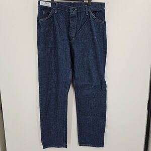 Bulwark FR Jeans Fire Resistant Mens Size 38X34 Dark‎ Wash Straight Leg